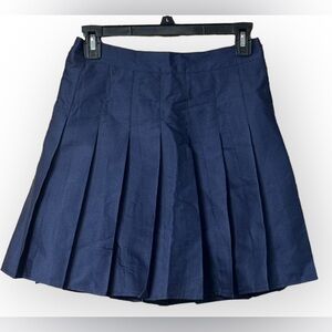 NWT SANGTREE Women's Pleated Skirt, Elastic Waist Uniform Skort